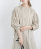 Fashion Letter 前開きサイドスリットシャツワンピース ベージュ