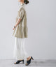 Fashion Letter 襟付きティアードチュニック ベージュ