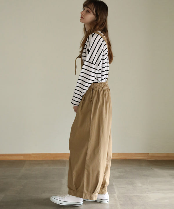 aity バルーンサロペットパンツ ベージュ