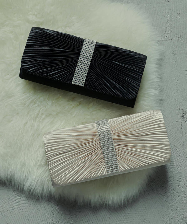 niana ラインストーンテープ付きクラッチバッグ