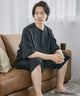 Fashion Letter ダンボールニット　5分袖ハーフパンツ上下セットアップ ブラック
