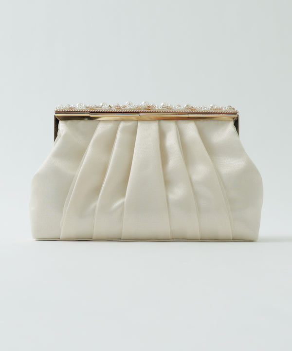 niana ビーズ刺繡クラッチオーガンジーバッグ