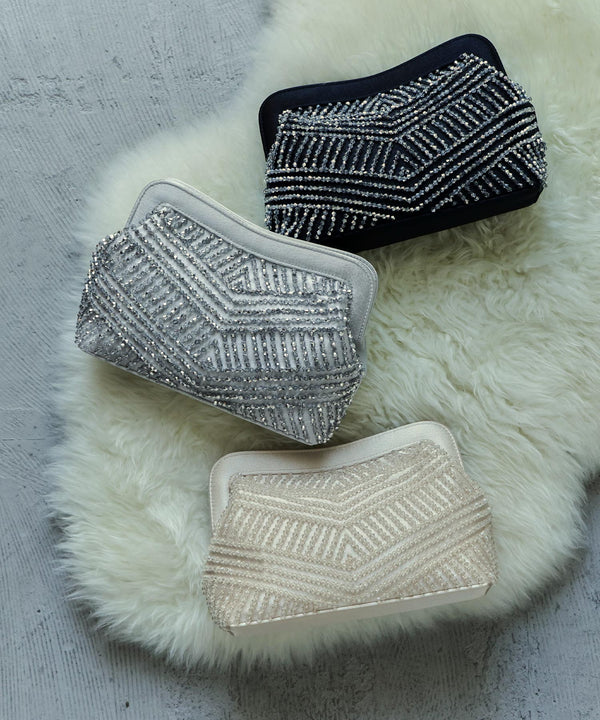 niana クリスタルビジューBAG シルバー