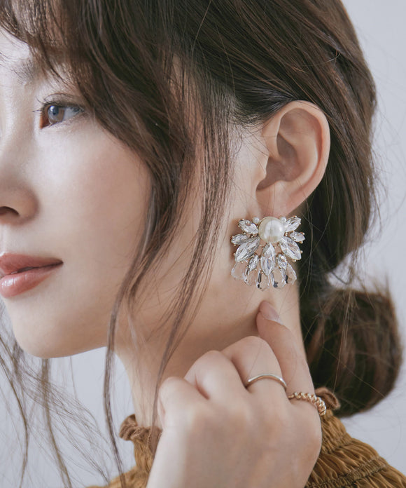 niana シャルム パールビジューピアス クリア