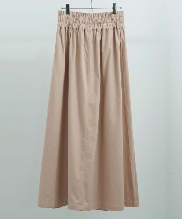 Fashion Letter バックシャーリングベルトAラインスカート