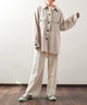 Fashion Letter CPO コーデュロイシャツジャケット アイボリー