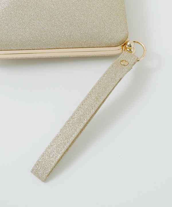 niana 2wayラメコーティングクラッチバック